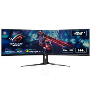 ASUS 49型スーパーウルトラワイド 湾曲 ゲーミング液晶ディスプレイ/ 3840x1080/ VA/ ノングレア)ROG Strix XG49VQ