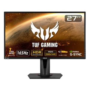 ASUS(エイスース) 27型 ゲーミング液晶ディスプレイ(最大165Hz/ 1ms (MPRT)/ WQHD(2560x1440)/ IPS/ ノングレア/ HDMI 2.0) TUF Gaming VG27AQ 返品種別A