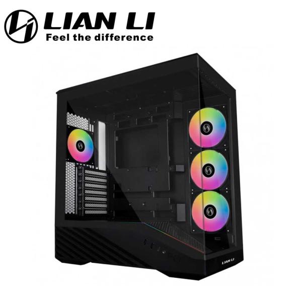 Lian Li｜リアン・リー ARGBケースファン搭載 ピラーレス ミドルタワーPCケース VECT...