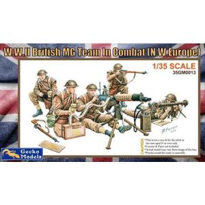 ゲッコー・モデル 1/ 35 WW.II 英軍 機関銃チーム 北西ヨーロッパ(5体+武器＆装備)(GEC35GM0013)プラモデル 返品種別B｜joshin