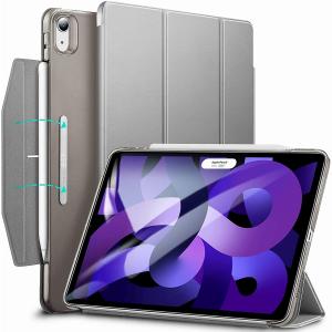 ESR iPad Air 10.9インチ 第5世代/ 第4世代(2022/ 2020年モデル)用 三つ折りケース(グレー) Ascend Trifold with Clasp ESR106 返品種別A｜joshin