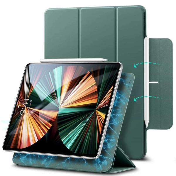 ESR iPad Pro 11インチ (第4/ 3/ 2世代)用 マグネットスリムケース(カクタス)...