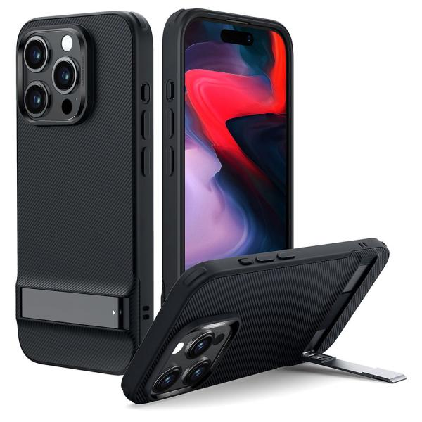 ESR iPhone 15Pro用 3wayスタンドモード対応スマホケース(Black) Boost...