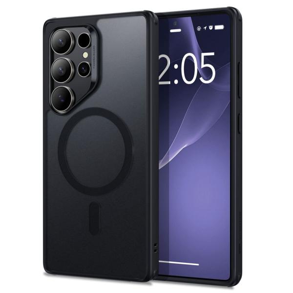 ESR Galaxy S25 Ultra用 MagSafe対応 ハイブリッドケース(Frosted ...