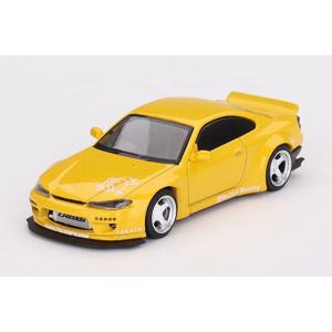 MINI−GT 1/ 64 Rocket Bunny Nissan シルビア(S15) イエロー(右ハンドル)(MGT00643-R)ミニカー 返品種別B｜Joshin web