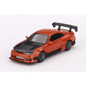 MINI−GT 1/ 64 Nissan シルビア S15 D-MAX メタリックオレンジ(右ハンドル)(MGT00581-R)ミニカー