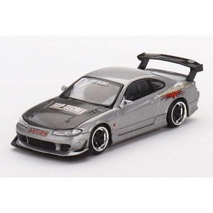 MINI−GT 1/ 64 Nissan シルビア Top Secret(S15) シルバー(右ハンドル)(MGT00545-R)ミニカー