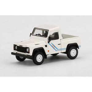 MINI−GT 1/ 64 ランドローバー ディフェンダー 90 ピックアップ ホワイト(左ハンドル) (MGT00338-L)ミニカー 返品種別B｜joshin