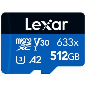 Lexar(レキサー) microSDXCカード 512GB 633x UHS-I U3 V30 A2 High-Performance 633x LSDMI512BBJP633A 返品種別B｜joshin