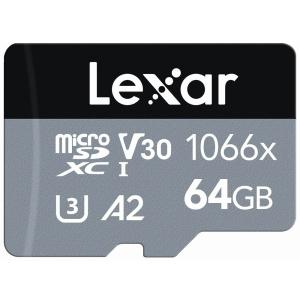 Lexar(レキサー) microSDXCカード 64GB 1066x UHS-I U3 V30 A2 LMS1066064G-BNANJ 返品種別B｜joshin