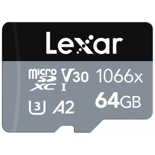 Lexar(レキサー) microSDXCカード 64GB 1066x UHS-I U3 V30 A...