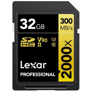 Lexar(レキサー) SDHCカード 32GB 2000x UHS-II U3 V90 LSD2000032G-BNNNJ 返品種別B｜joshin