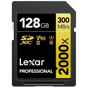 Lexar(レキサー) SDXCカード 128GB 2000x UHS-II U3 V90 LSD2000128G-BNNNJ 返品種別B｜joshin