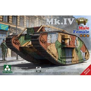 タコム 1/ 35 WWI 重戦車 Mk.IV「2in1」(TKO2076)プラモデル 返品種別B