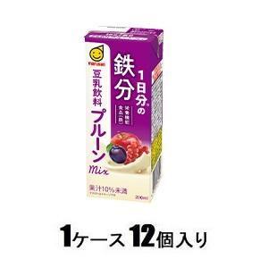 1日分の鉄分 豆乳飲料 プルーンmix 200ml(1ケース12個入) マルサン 返品種別B