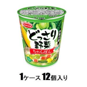 エースコック どっさり野菜 ちゃんぽん 58g×12個入｜ 送料無料 カップ