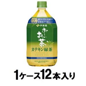 おーいお茶 カテキン緑茶 1L(1ケース12本入) 伊藤園 返品種別B｜joshin