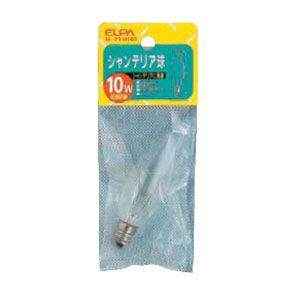 ELPA シャンデリア球 10W 口金E12 クリア G-71HC