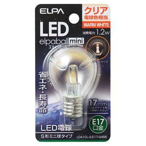 ELPA LDA1CL-G-E17-G456 エルパ LED電球S形E17 電球色