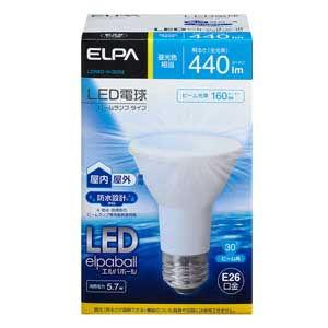 LDR6D-W-G052 ELPA LED電球 440ルーメン 昼光色