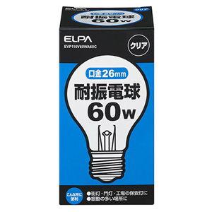 ELPA 耐震電球 60W EVP110V60WA60C 返品種別A｜joshin