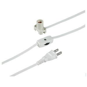 ELPA コード付ソケットE12 1.5mホワイト KP-M1215NH-W 返品種別A