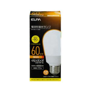 ELPA 電球形蛍光ランプ A形・電球色 ELPA EFA15EL/ 11-A062 返品種別A｜joshin