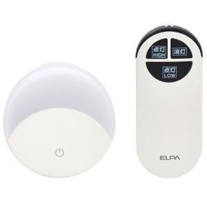 ELPA コンセント式 LEDスイッチ付ライト(リモコン付き) ELPA PM-LF004RE(W) 返品種別A｜joshin