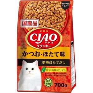 CIAOクランキー かつお・ほたて味 本格ほたてだし 700g いなばペットフード 返品種別B