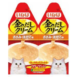 金のだしクリーム ささみ ほたて味 60g(30g×2) いなばペットフード 返品種別B｜joshin