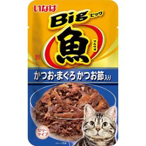 Big マルウオ かつお・まぐろ かつお節入り 80g いなばペットフード 返品種別B｜joshin