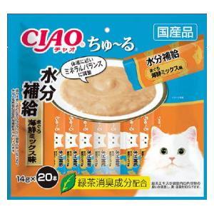 CIAO ちゅ〜る 水分補給 まぐろ 海鮮ミックス味 14g×20本 いなばペットフード 返品種別B