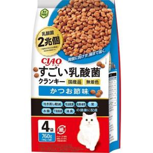 CIAO すごい乳酸菌クランキー かつお節味 760g いなばペットフード 返品種別B