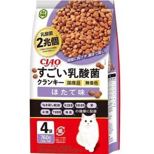 CIAO すごい乳酸菌クランキー ほたて味 760g いなばペットフード 返品種別B