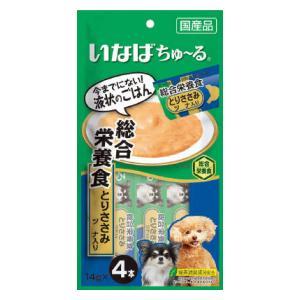 ちゅ〜る 総合栄養食 とりささみ ツナ入り 14g×4本 いなばペットフード wanちゅ〜る 返品種別B