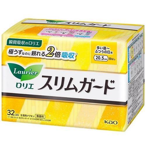 ロリエスリムガード 多い昼〜ふつうの日用 羽なし 32コ入 花王 返品種別A