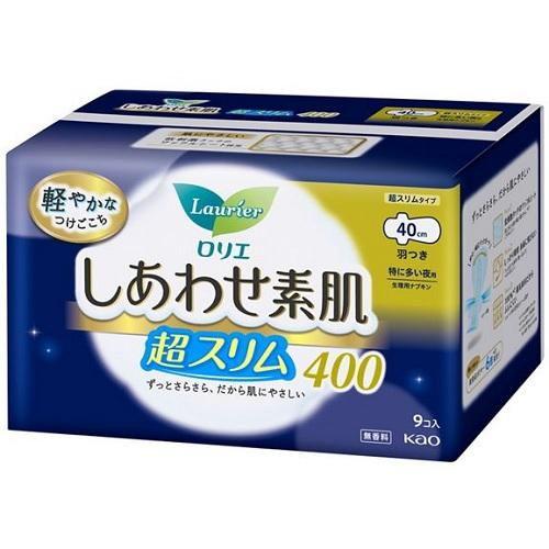 ロリエ しあわせ素肌 超スリム 特に多い夜用40cm 羽つき 9個入 花王 返品種別A
