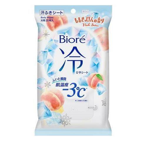 ビオレ 冷シート ももせっけんの香り 20枚 花王 返品種別A