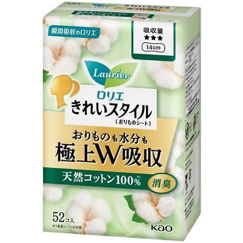 ロリエ きれいスタイル 極上W吸収 天然コットン100% 52コ入 花王 返品種別A