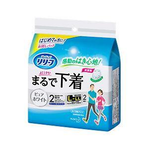 リリーフ 花王 紙パンツ2回分 超薄型まるで下着 L-LL お試しパック