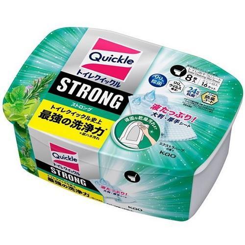 トイレクイックル ストロング エクストラハーブの香り 容器入 8枚 返品種別A 花王