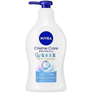 ニベア クリームケア ボディウォッシュ W保水美肌 リラクシングソープの香り ポンプ 470ml 花...