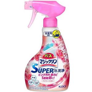 バスマジックリン スーパー泡洗浄 アロマローズの香り 本体 350ml 花王 返品種別A｜joshin