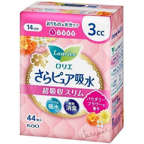 ロリエさらピュア吸水 超吸収スリム 3ccパウダリーフラワーの香り44枚 花王 返品種別A