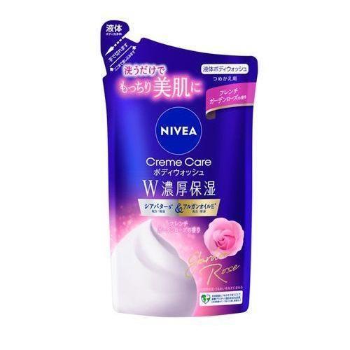 ニベア クリームケアボディウォッシュ W濃厚保湿 フレンチガーデンローズの香り つめかえ用 340m...