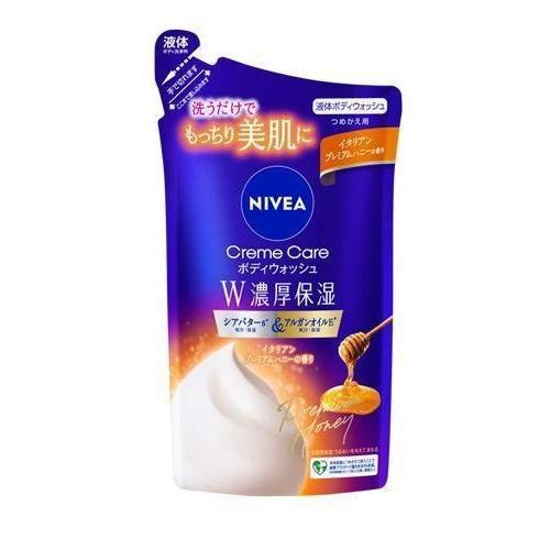 ニベア クリームケアボディウォッシュ W濃厚保湿 イタリアンプレミアムハニーの香り つめかえ用 34...