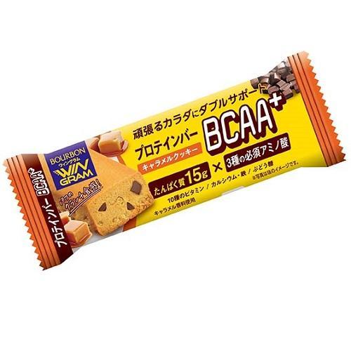 プロテインバーBCAA＋ キャラメルクッキー 40g ブルボン 返品種別B