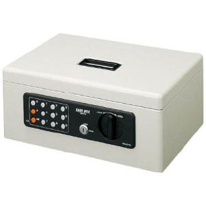KOKUYO（コクヨ） 手提げ金庫 テンキー付 A4 1号 ライトグレー 鍵2