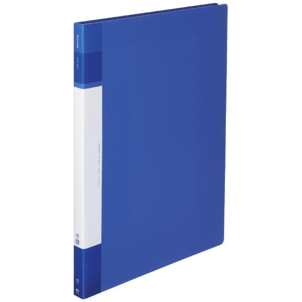 コクヨ クリヤーブック グラッセル A3S 40枚 B(ブルー) ラ-GLB43B 返品種別A