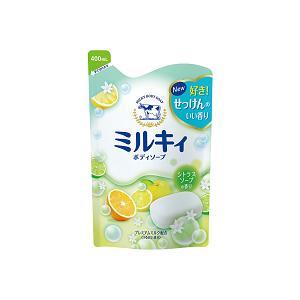 ミルキィボディソープ シトラスソープの香り 詰替用400ml 牛乳石鹸共進社 返品種別A